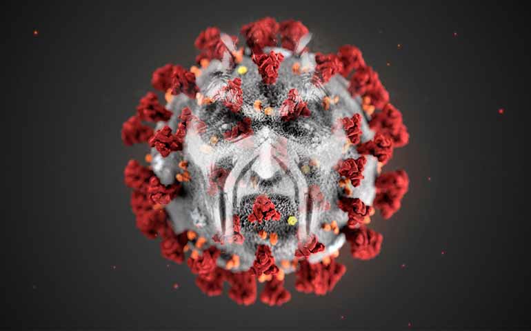 il coronavirus inteso come corna del diavolo